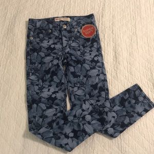Levi’s 710 super skinny leaf print girls jeans